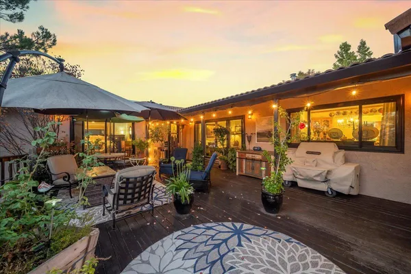 a view of outdoor space yard deck and patio