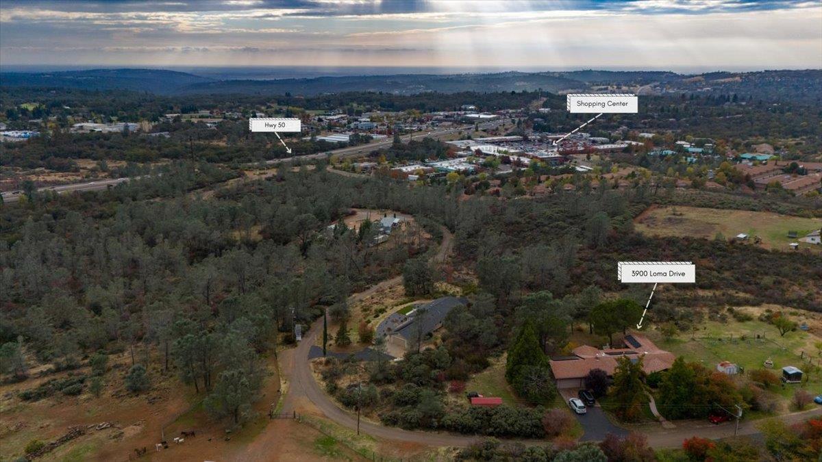 3900 Loma Drive Shingle Springs, CA 95682 - Photo 55 of 55 an aerial view of residential building with parking space