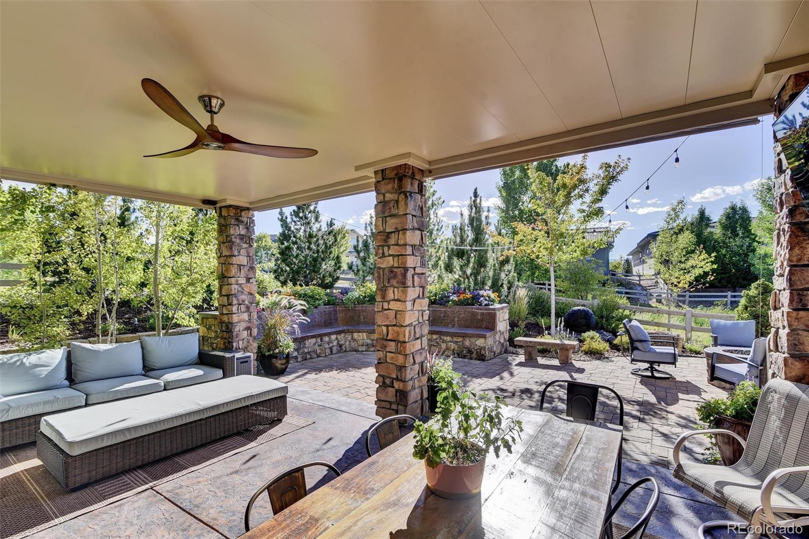 10553 Fairhurst Way Highlands Ranch, CO 80126 - Photo 6 of 35 a living room with patio furniture and a large window