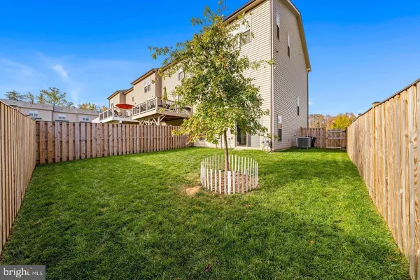 a view of a garden with a small yard