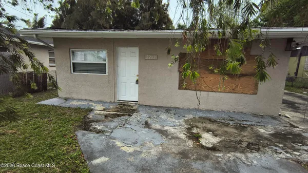 a view of a small house