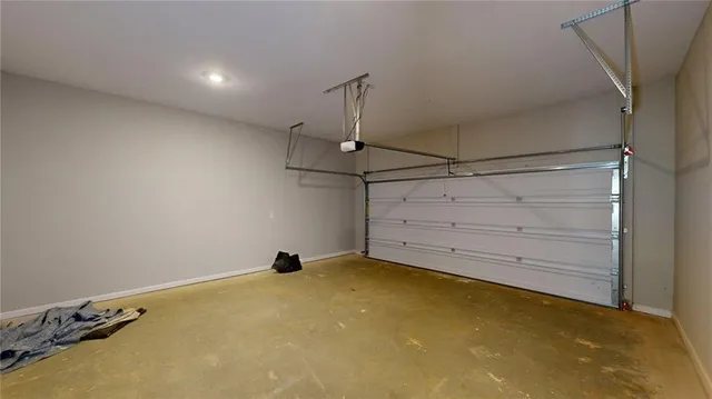 a view of a room with an empty space