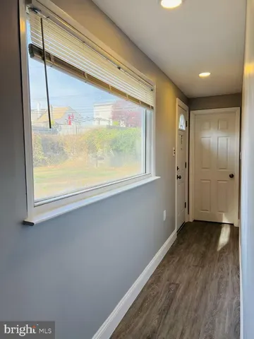 a view of hallway with window