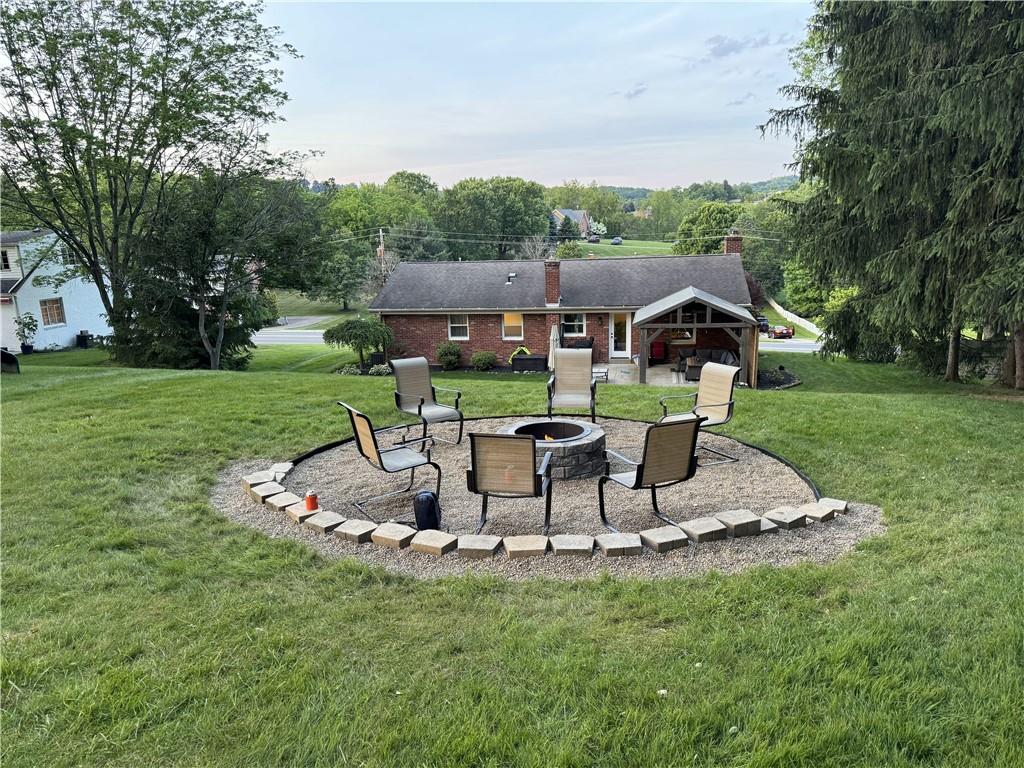 909 Bebout Road Venetia, PA 15367 - Photo 36 of 42 Summer views of custom-made fire pit!