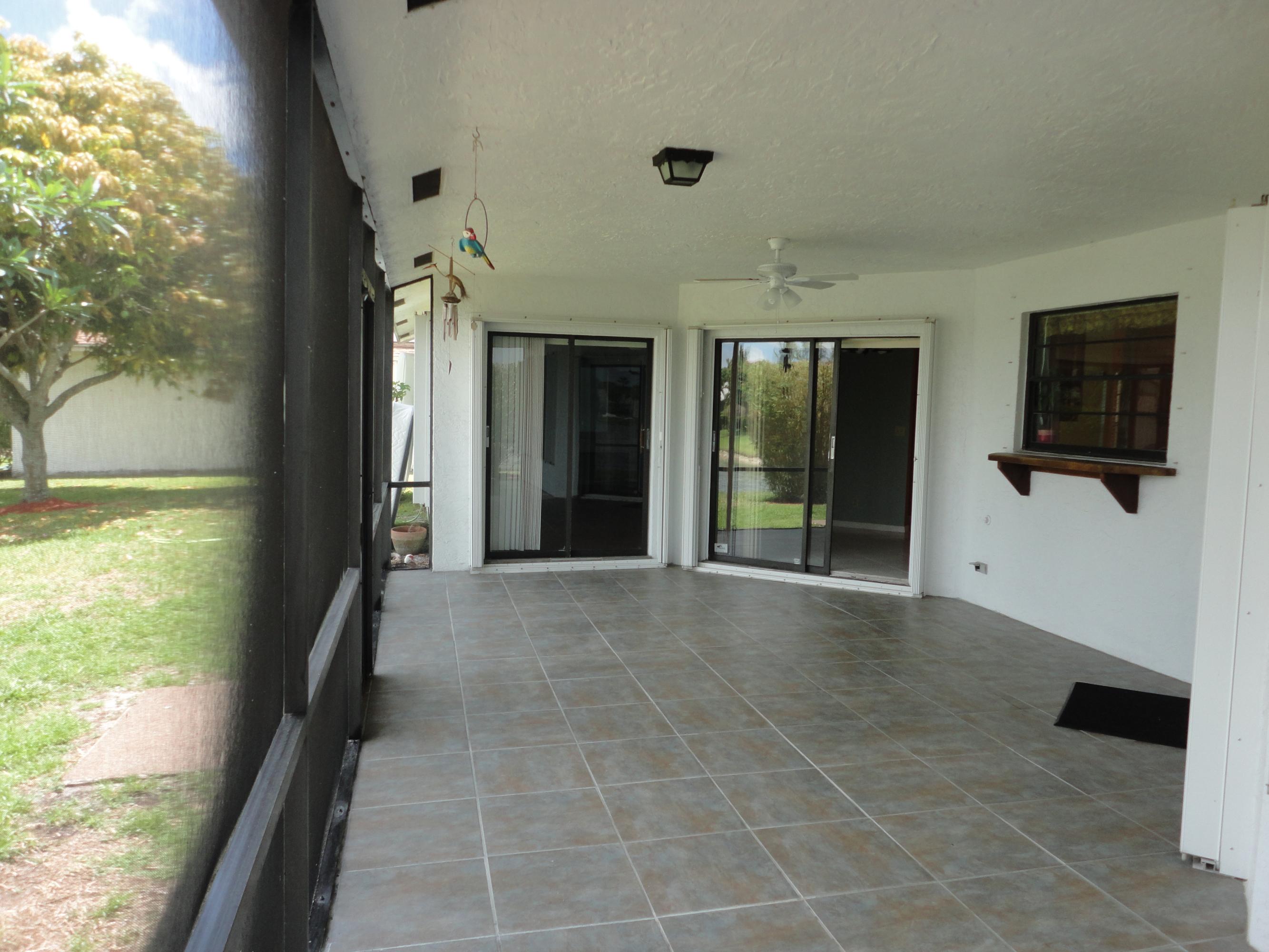 9793 Majorca Place Boca Raton, FL 33434 - Photo 7 of 41 Large Covered Screened Patio W/Lake View