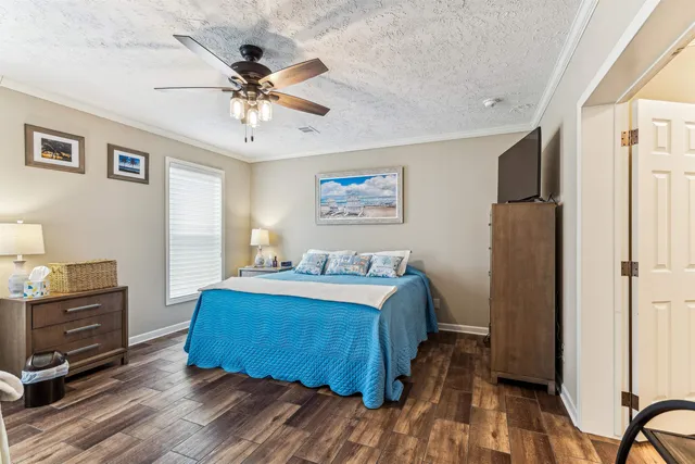 a view of a house with backyard and porch