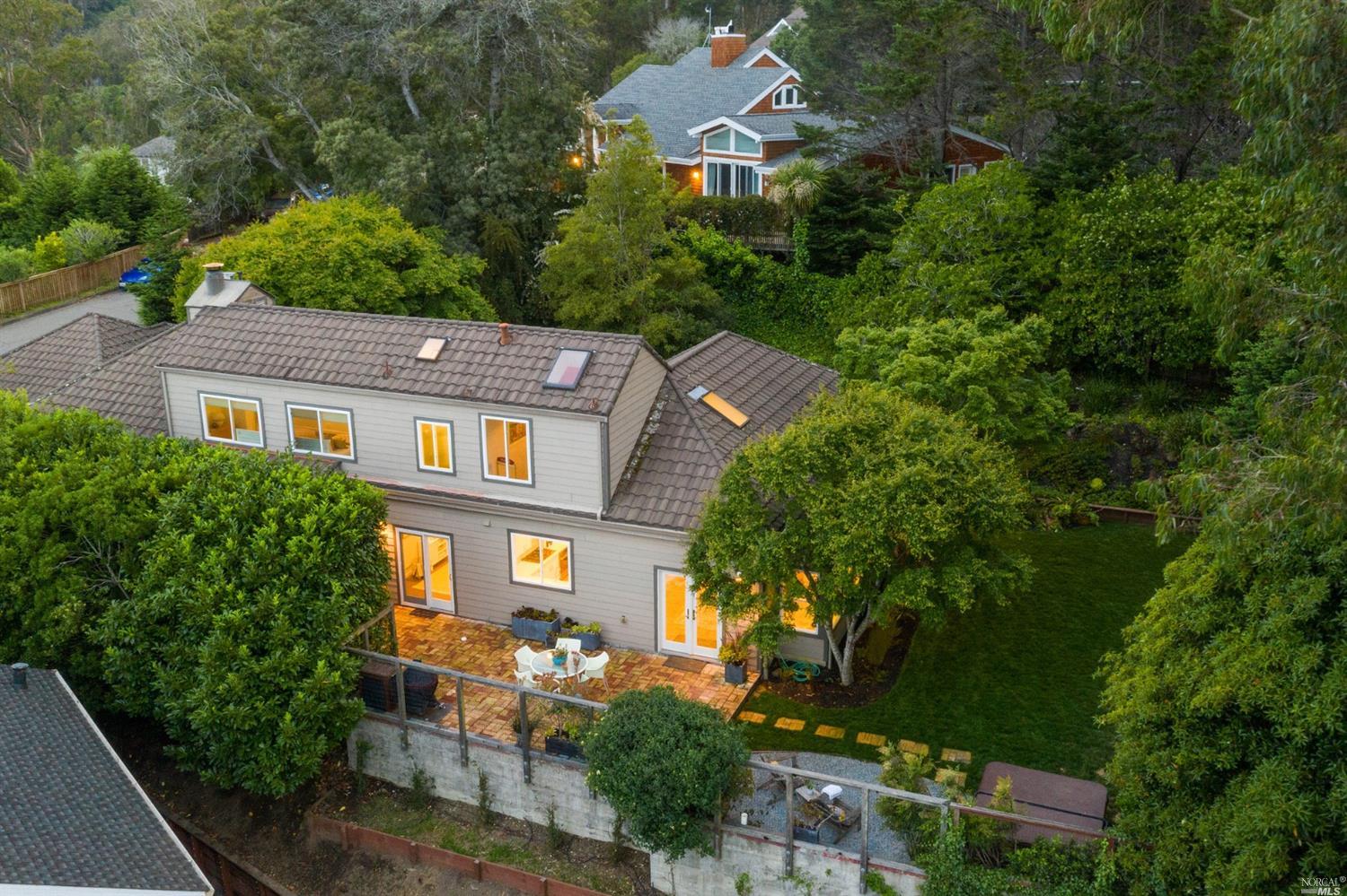 1011 Erica Road Mill Valley, CA 94941 - Photo 1 of 1 an aerial view of a house