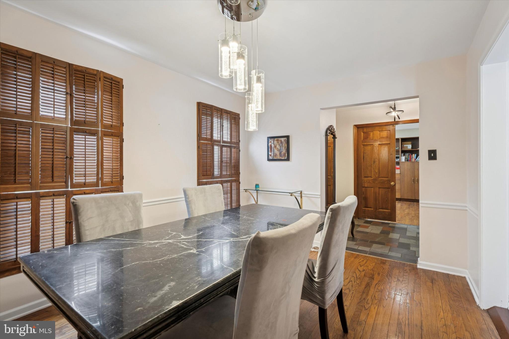125 Red Lion Road Huntingdon Valley, PA 19006 - Photo 12 of 32 a view of a dining room with furniture and wooden floor