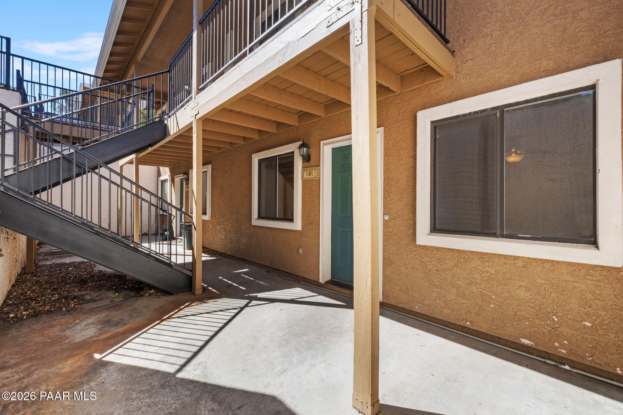 1001 East Goodwin Street, Unit 101 Prescott, AZ 86303 - Photo 21 of 23 a view of house with wooden stairs