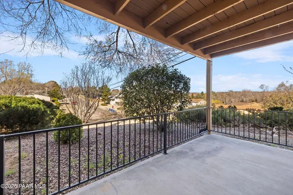 a view of a balcony