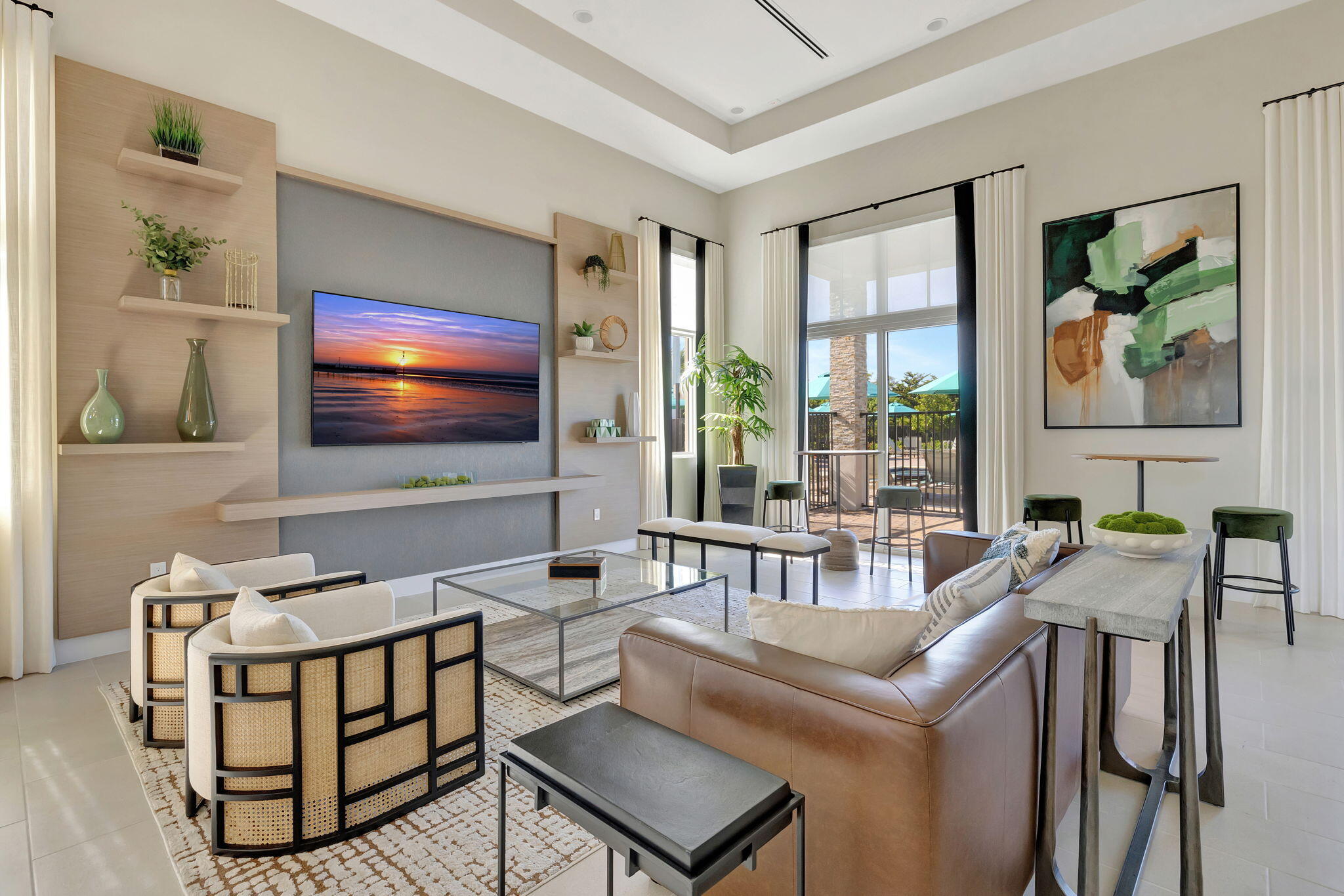12227 Northwest 23rd Avenue Miami, FL 33167 - Photo 33 of 52 a living room with furniture and a flat screen tv