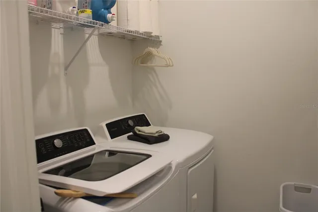 a view of a backyard with plants
