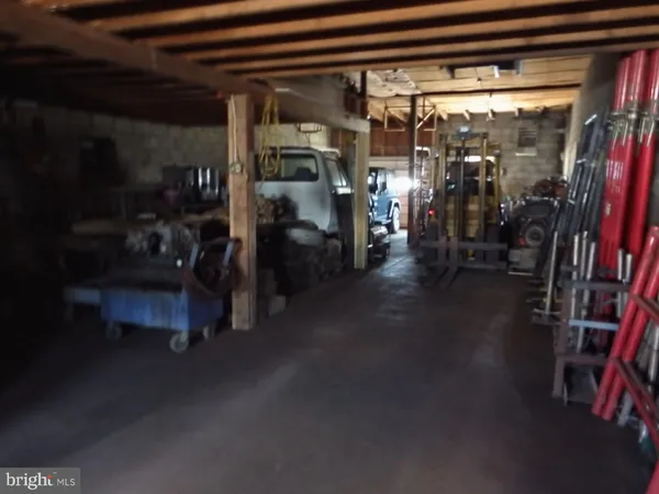 a hallway with wine glasses