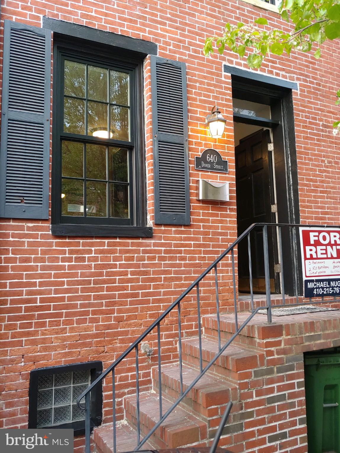 640 Dover Street Baltimore, MD 21230 - Photo 3 of 23 Historic Baltimore Brick Rowhome