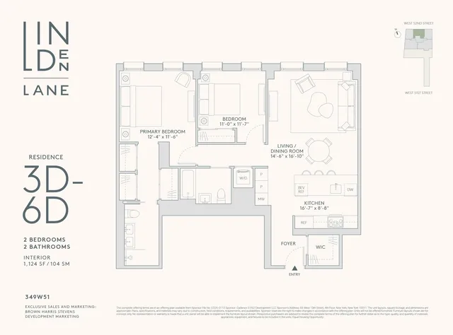 $2,300,000 | 349 West 51st Street, Unit 3D | Hell's Kitchen