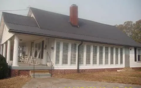 a front view of a house