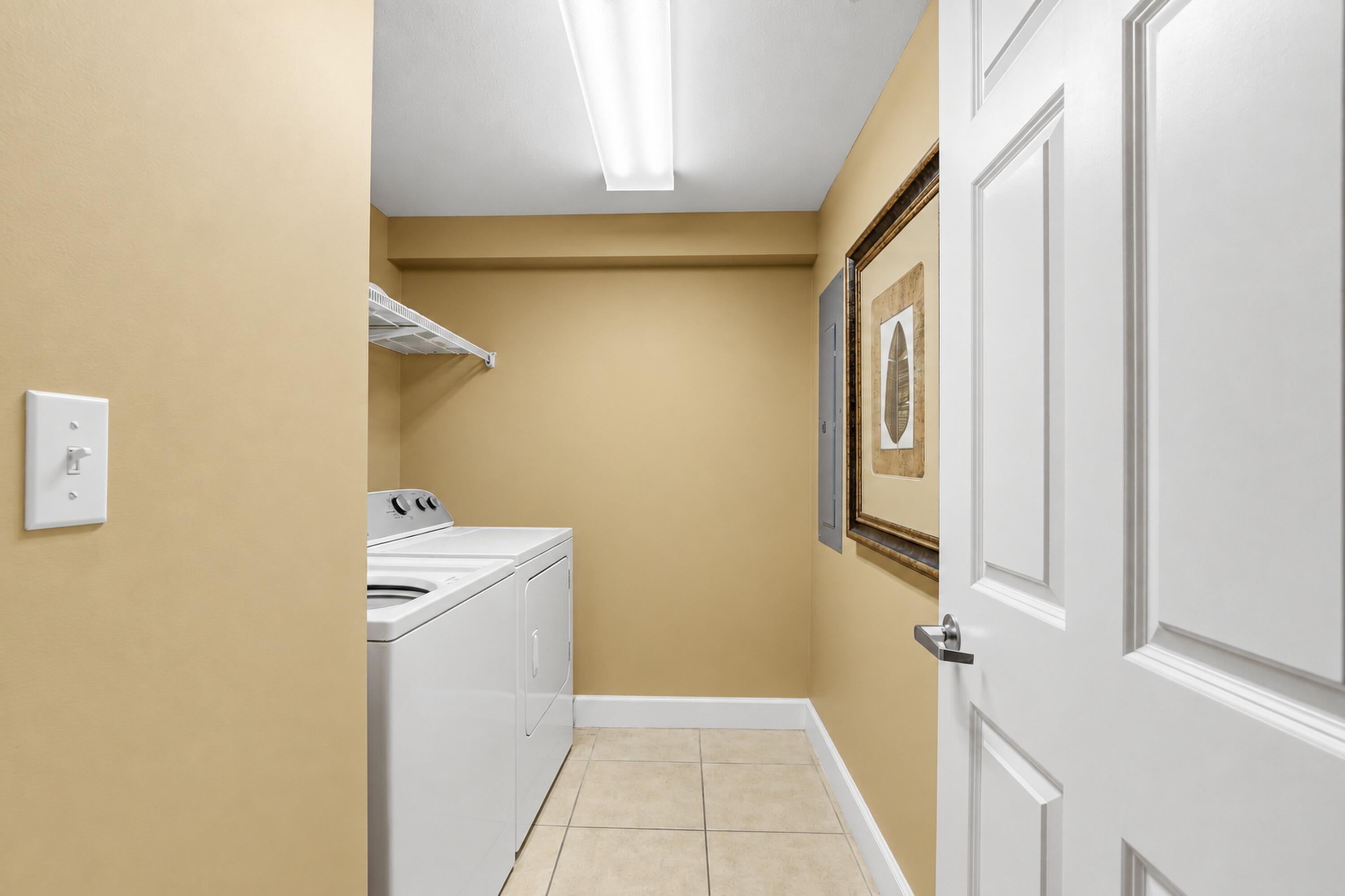 14825 Front Beach Road, Unit 2102 Panama City Beach, FL 32413 - Photo 29 of 38 In Unit Laundry Room