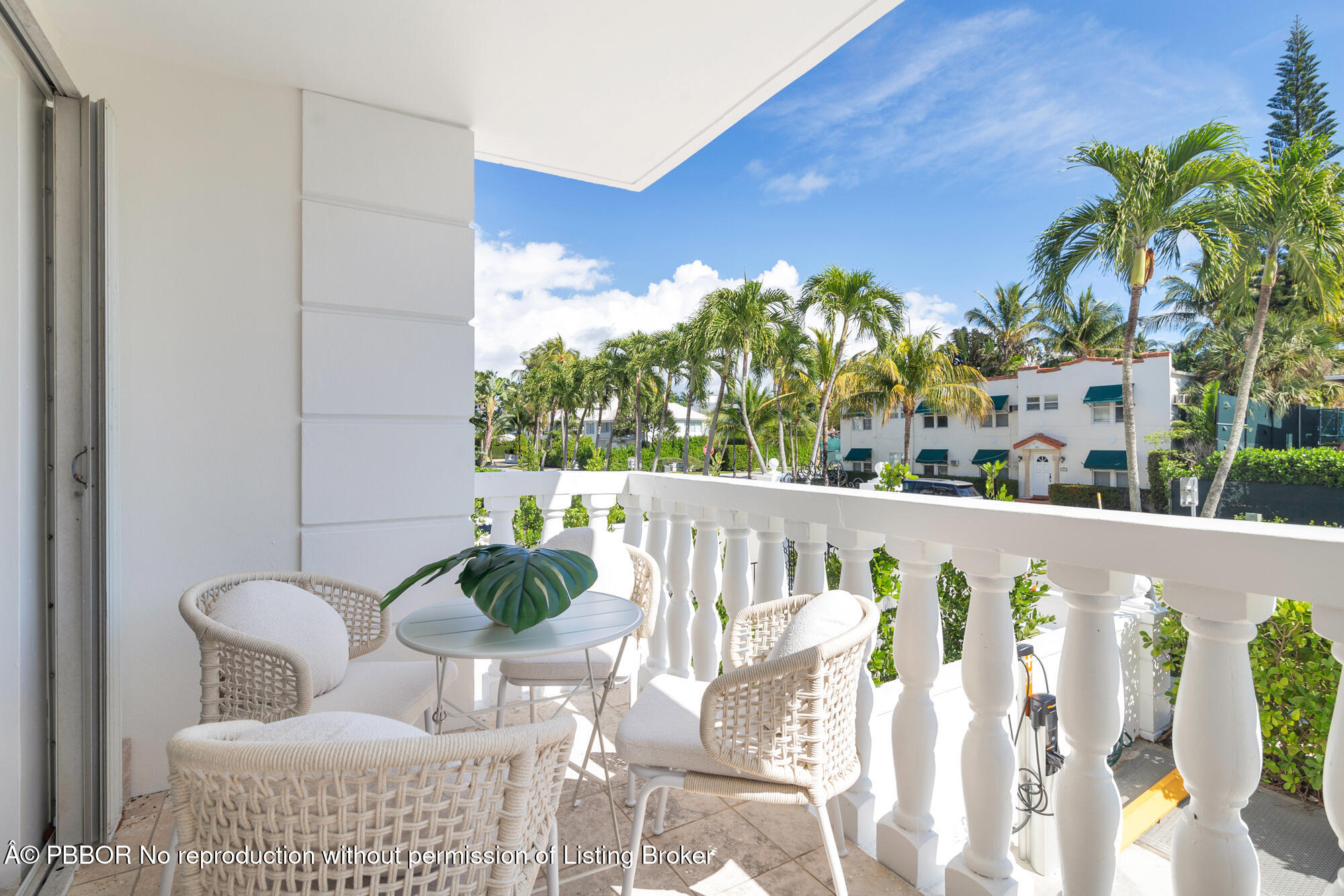 330 Cocoanut Row, Unit 12 Palm Beach, FL 33480 - Photo 15 of 18 a view of balcony with furniture