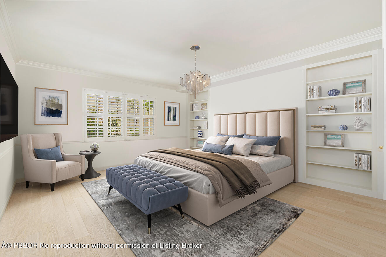 330 Cocoanut Row, Unit 12 Palm Beach, FL 33480 - Photo 10 of 19 a bedroom with bed and a couch