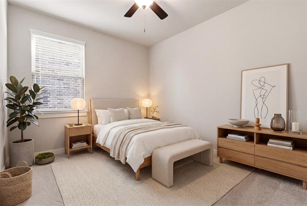 2629 Green River Road Royse City, TX 75189 - Photo 4 of 18 a bedroom with a bed and a potted plant