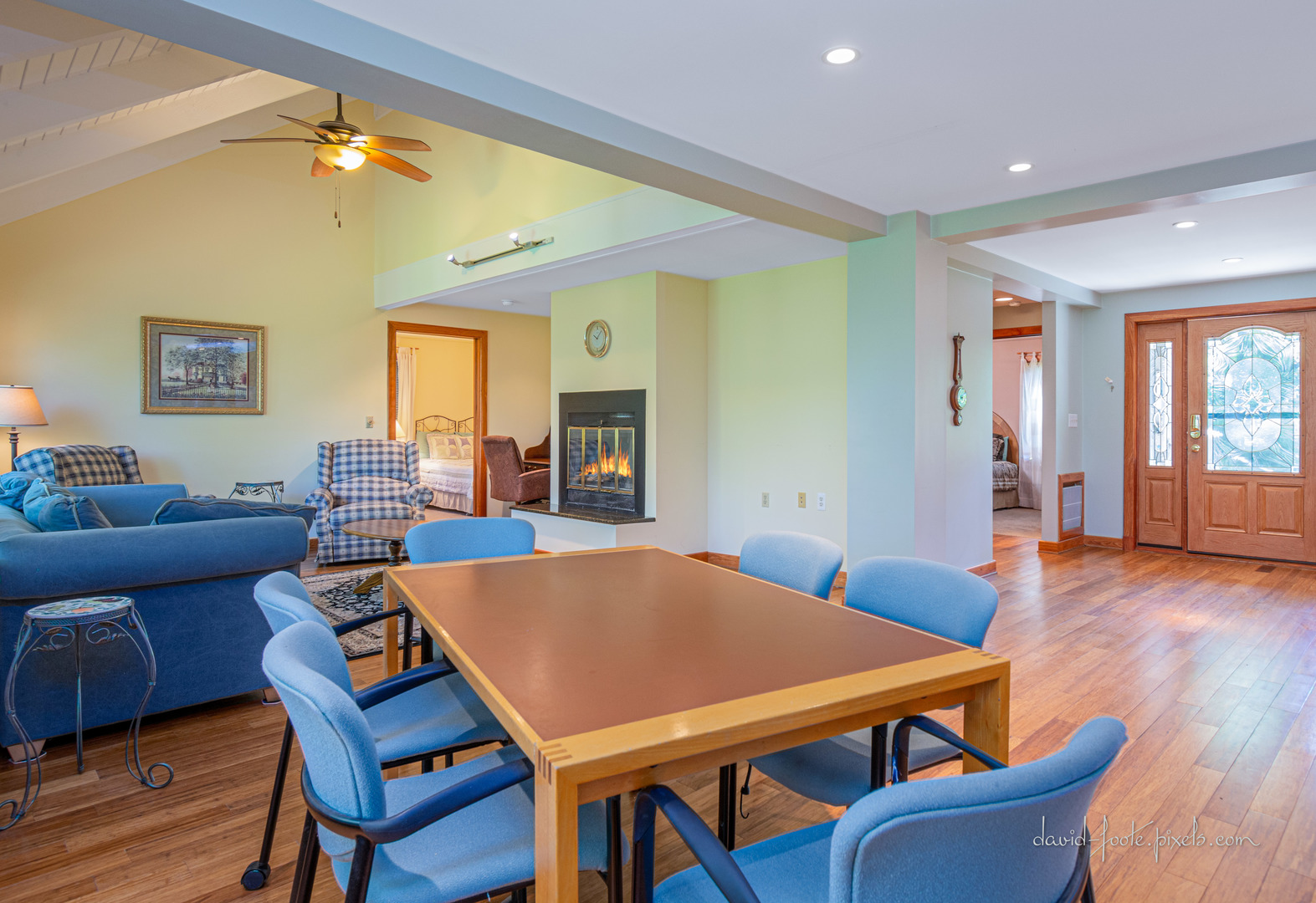 18 Lookout Trace Galena, IL 61036 - Photo 12 of 56 a view of a dining room with furniture and wooden floor
