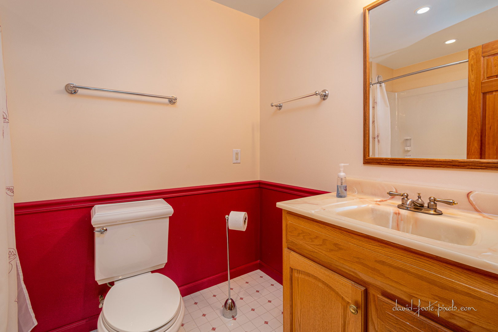 18 Lookout Trace Galena, IL 61036 - Photo 28 of 56 a bathroom with a sink a toilet and mirror
