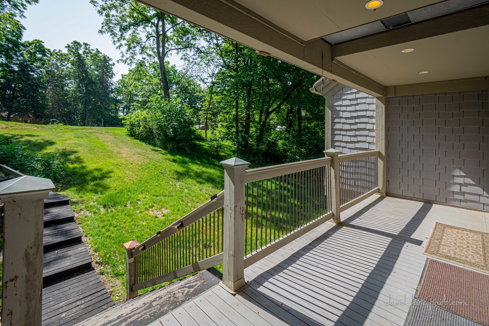 18 Lookout Trace Galena, IL 61036 - Photo 4 of 56 a view of a balcony with wooden floor