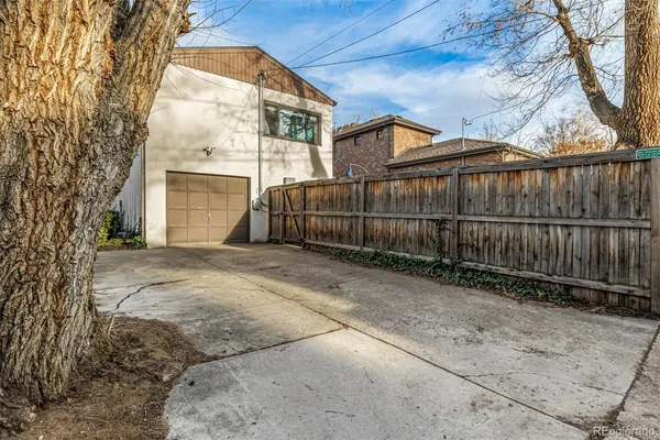 a backyard of a house