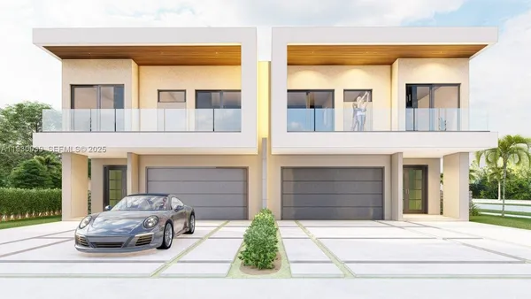 a car parked in front of a building