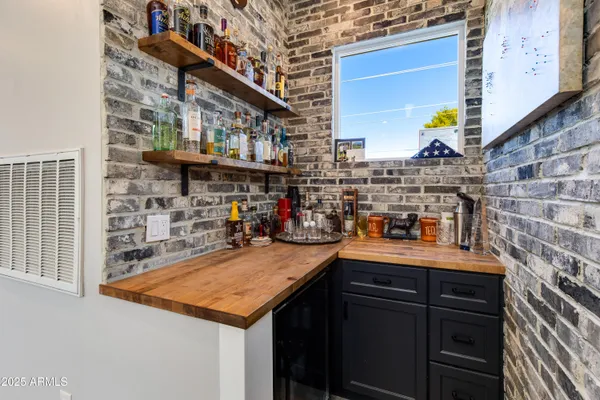 a kitchen with lots of counter top space