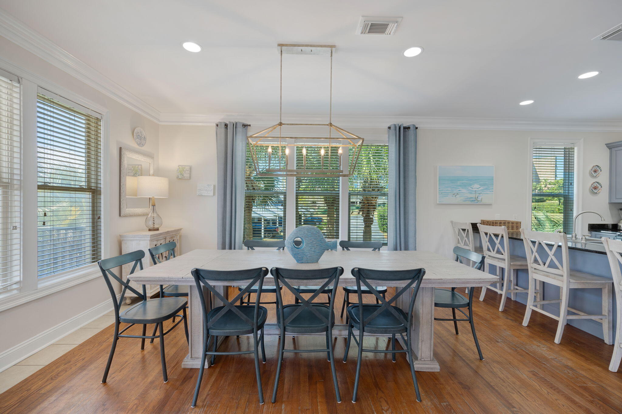 44 South Grande Beach Drive Santa Rosa Beach, FL 32459 - Photo 15 of 68 a view of a dining room with furniture window and wooden floor