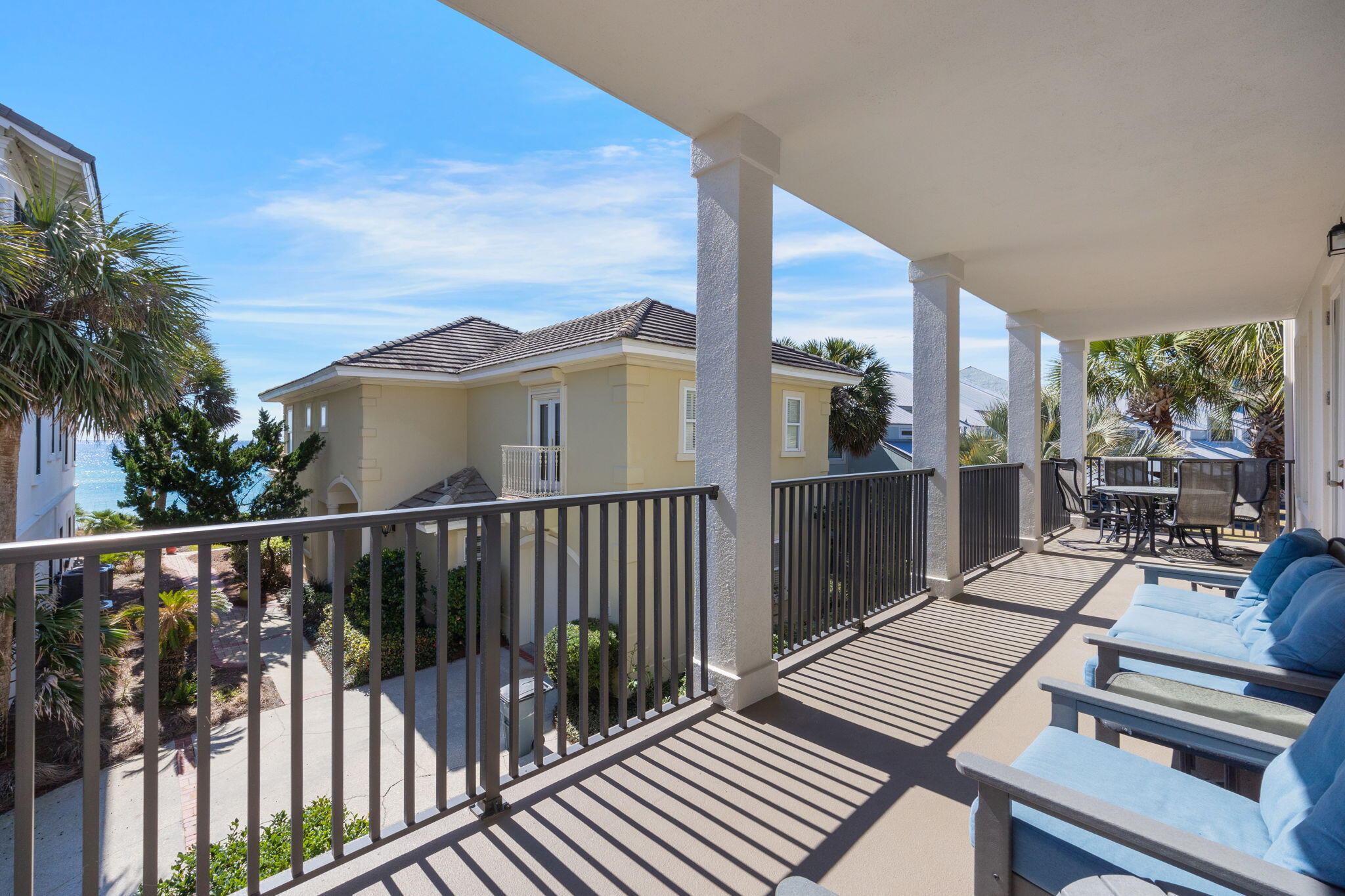 44 South Grande Beach Drive Santa Rosa Beach, FL 32459 - Photo 23 of 68 a view of a balcony with wooden floor