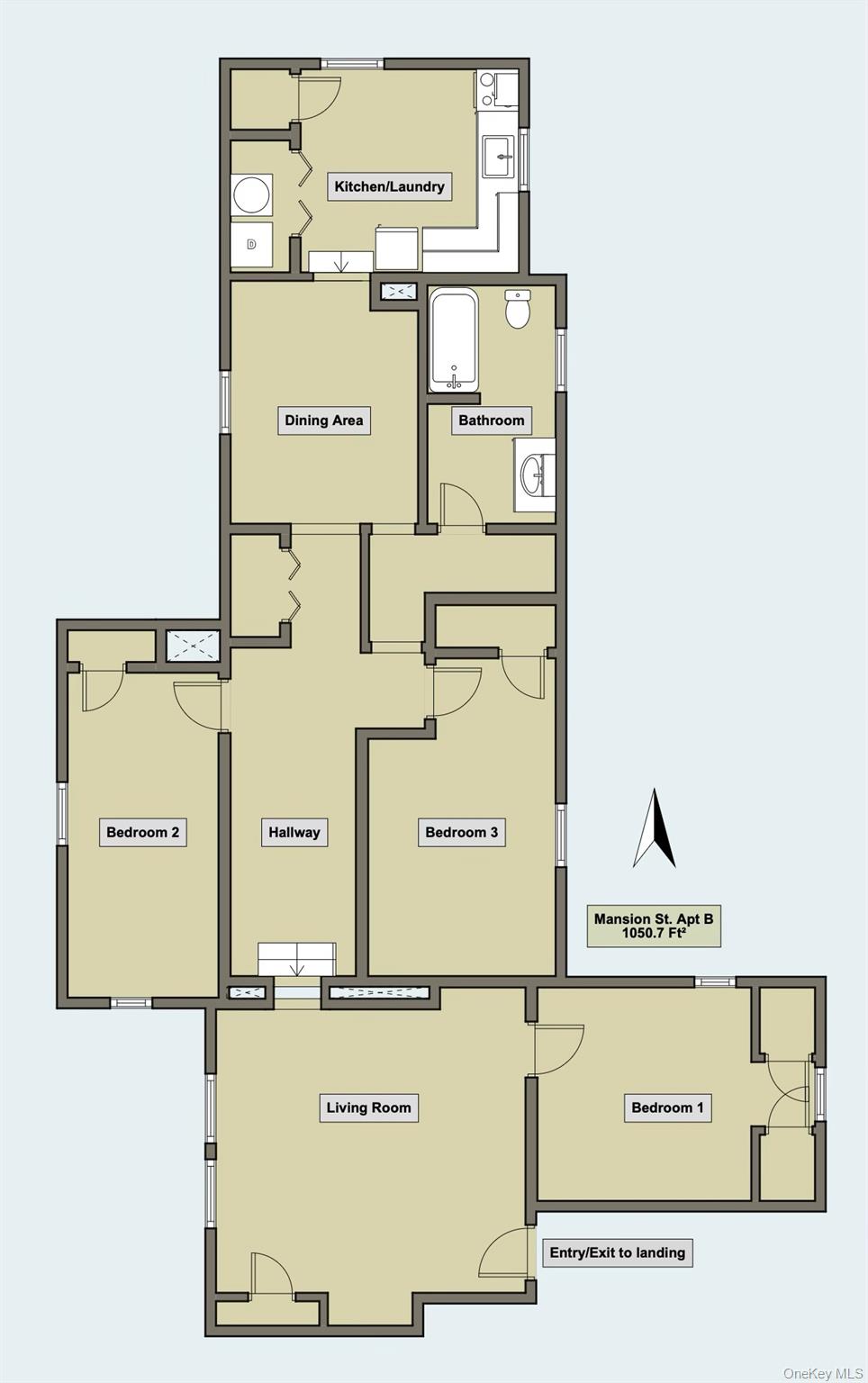 181 Mansion Street, Unit 2 Poughkeepsie, NY 12601 - Photo 20 of 20 View of room layout