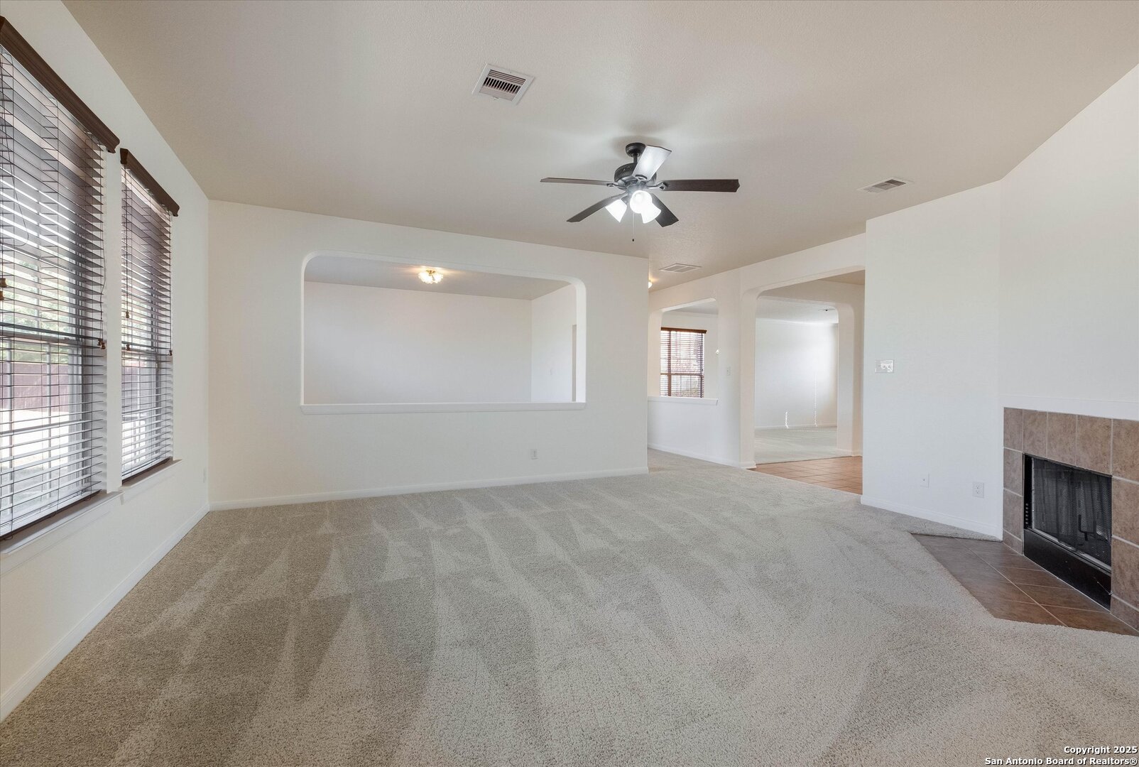173 Springtree Gate Cibolo, TX 78108 - Photo 6 of 23 a view of empty room with window and fireplace