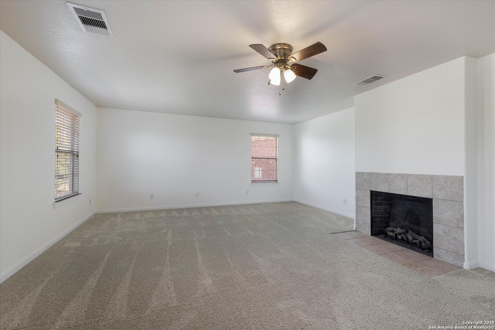 173 Springtree Gate Cibolo, TX 78108 - Photo 10 of 23 a view of an empty room with window and fireplace
