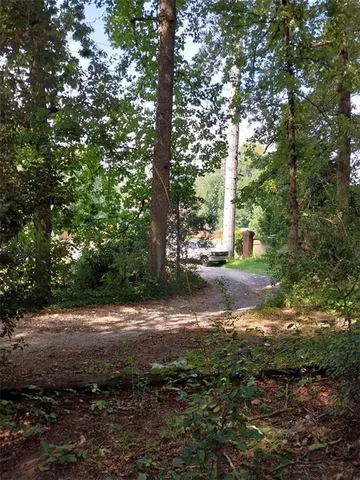 a view of backyard with green space