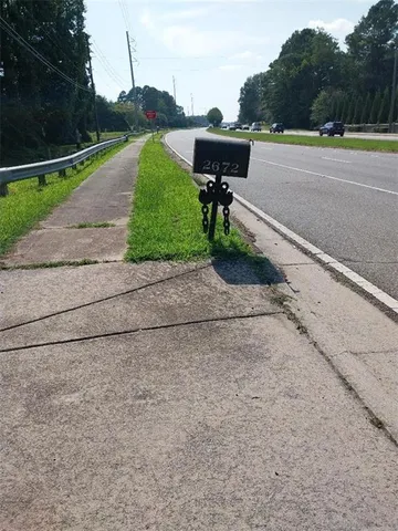 a view of a ground with a bench