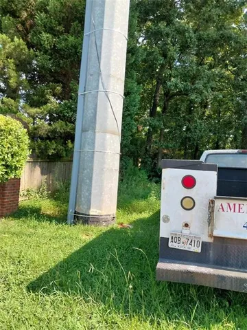 a view of outdoor space kitchen and garage