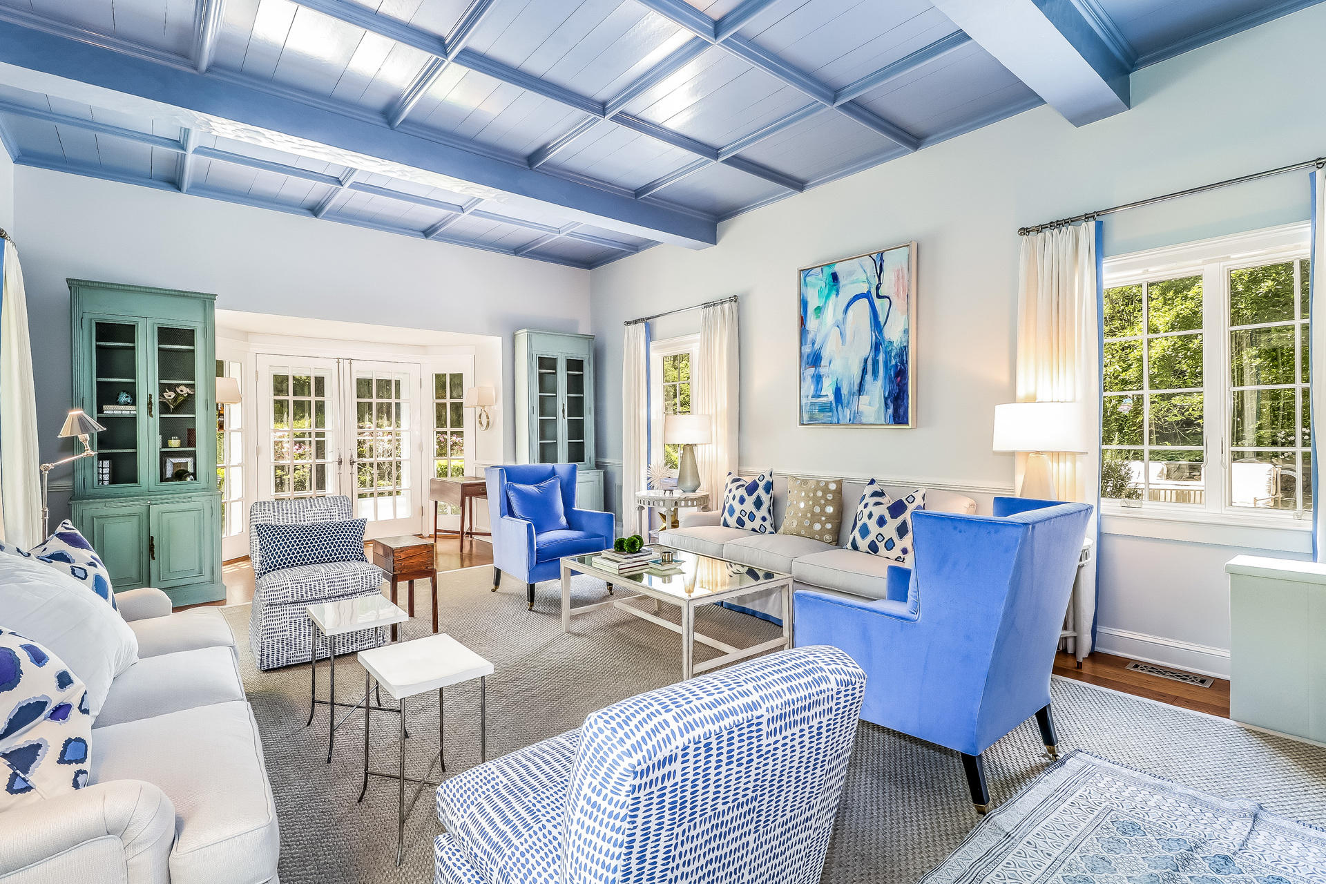 5 Hawthorne Road Darien, CT 06820 - Photo 11 of 49 a living room with furniture and a large window