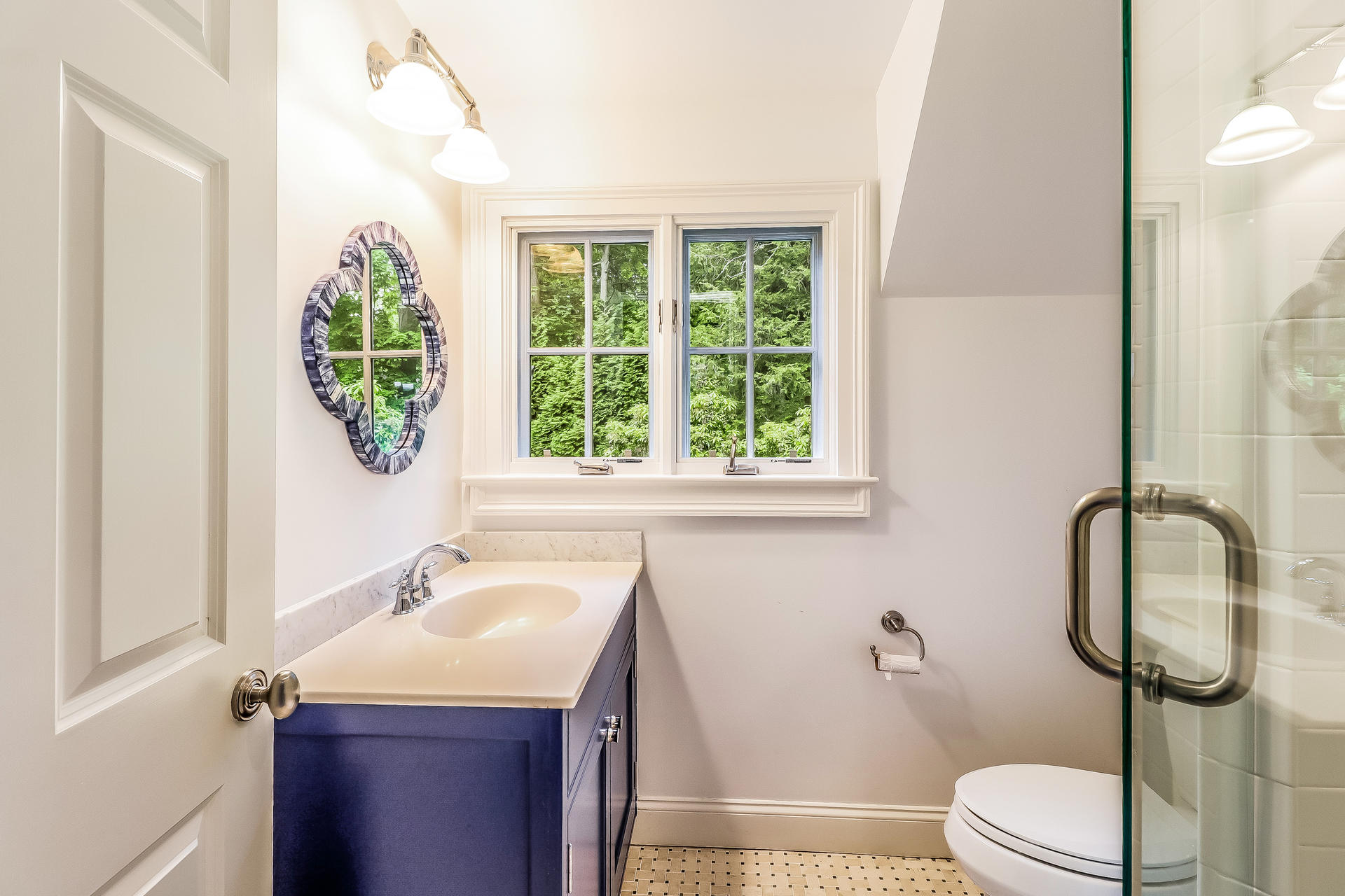 5 Hawthorne Road Darien, CT 06820 - Photo 30 of 49 a bathroom with a sink toilet and shower