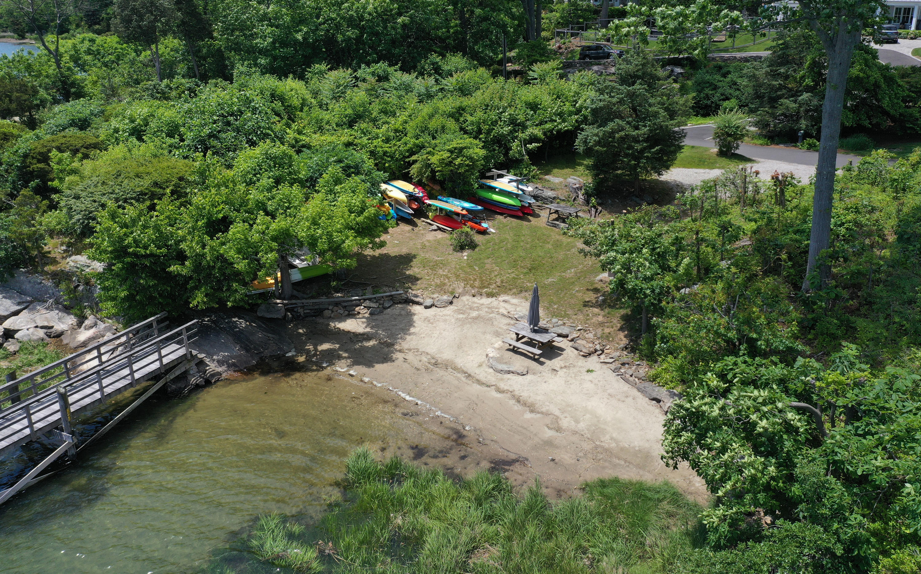 5 Hawthorne Road Darien, CT 06820 - Photo 45 of 49 an aerial view of residential house with outdoor space and trees all around