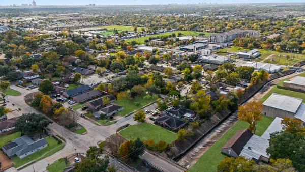a view of a park with plants and trees