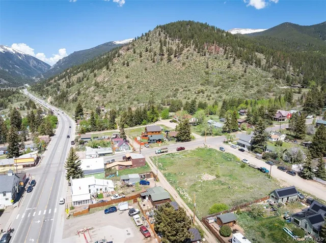a view of a lake with a mountain