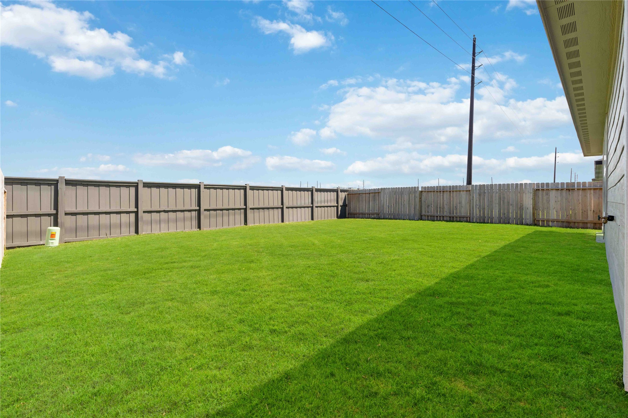 7507 Fierce Friesian Lane Rosharon, TX 77583 - Photo 8 of 9 a view of a backyard with a garden