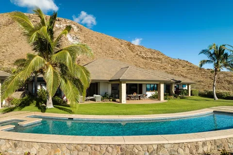 a view of outdoor space and ocean view
