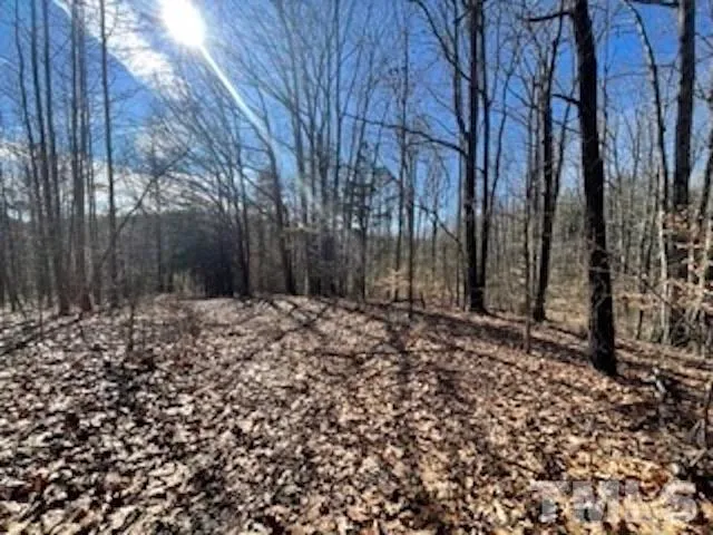 a view of a backyard of the house