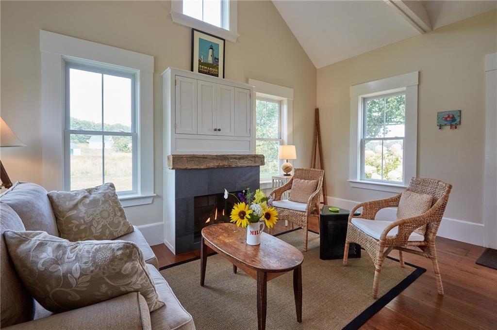 546 Harrington Road Bristol, ME 04539 - Photo 10 of 31 Kitchen seating area with gas log...