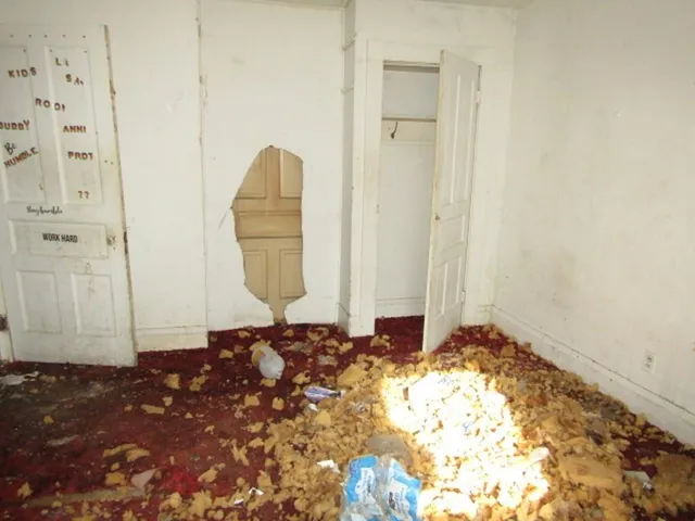 a view of small yard