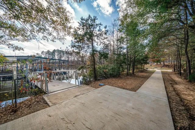 a view of back yard of the house