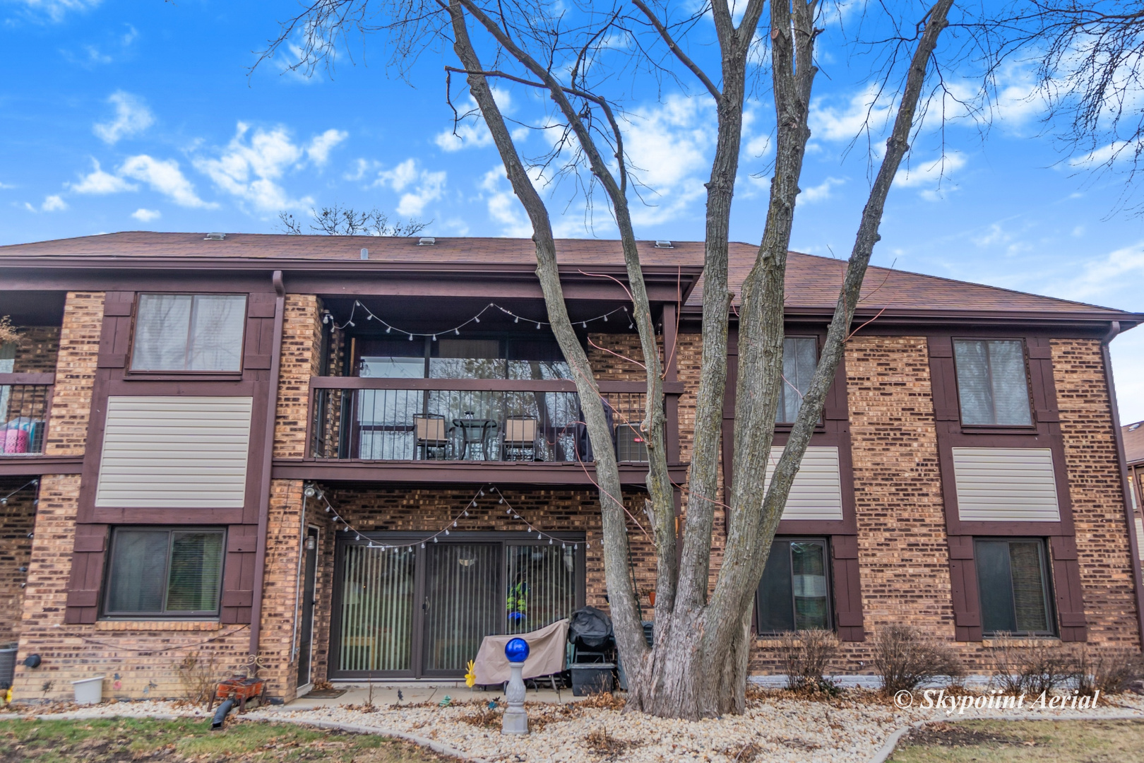 front view of a building with street